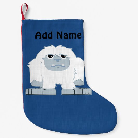 Niedliches kleines Yeti Kleiner Weihnachtsstrumpf (Vorderseite)