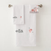 Niedliches kleines Zebra  Badhandtuch Set (Insitu)