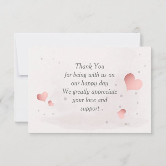 Niedliches kleines Zebra Dankeskarte (Rückseite)