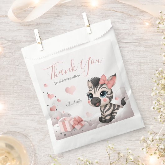 Niedliches kleines Zebra  Geschenktütchen (Ausgeschnitten)