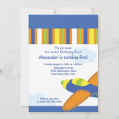 Niedliches Kleinflugzeug zum Geburtstag Einladung (Vorderseite)