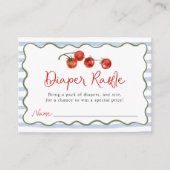 Niedliches Kleiniges Tomato Baby Dusche Windeln Ra Begleitkarte (Vorderseite)