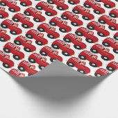 Niedliches Kleinkind in Party-Kachelverpackung Geschenkpapier (Ecke)