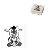 Niedliches Kleinvieh Gummistempel (Stempel)