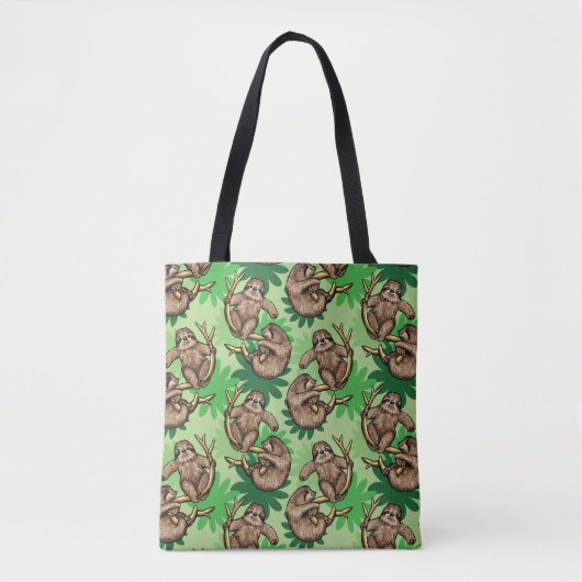 Niedliches Klettergelenk-Muster Green Tote Bag Tasche (Vorderseite)