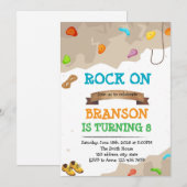 Niedliches Klettern Geburtstagsfeier Einladung (Vorne/Hinten)