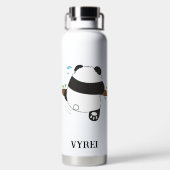 Niedliches Kletterpanda - Doppelseitige Vorderseit Trinkflasche (Rückseite)
