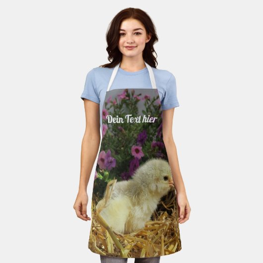 niedliches Klküken schædein text Schürze (Getragen)