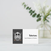 Niedliches kluges visitenkarte (Stehend Vorderseite)