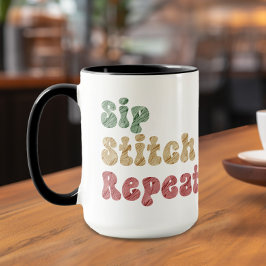 Niedliches Knetnähen des Knetkopfes Tasse