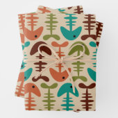 Niedliches Knochenmuster Geschenkpapier Set (Beispiel)