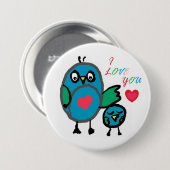 niedliches Knopf-Abzeichen Button (Vorne & Hinten)