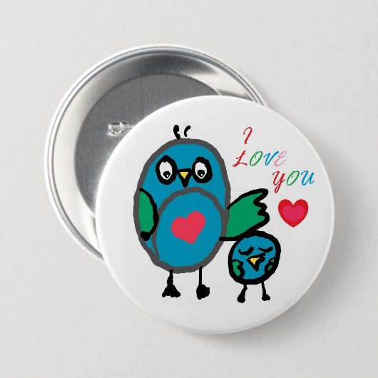 niedliches Knopf-Abzeichen Button (Vorne & Hinten)