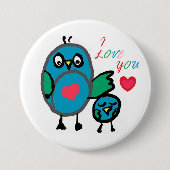 niedliches Knopf-Abzeichen Button (Vorderseite)