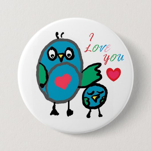 niedliches Knopf-Abzeichen Button (Vorderseite)