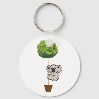 Niedliches Koala auf dem Baum Schlüsselanhänger