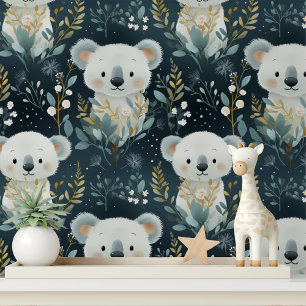 Niedliches Koala Baby Animal Kids Kinderzimmer Mus Tapete