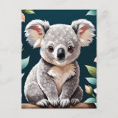 Niedliches Koala-Bärenposter Postkarte (Vorderseite)