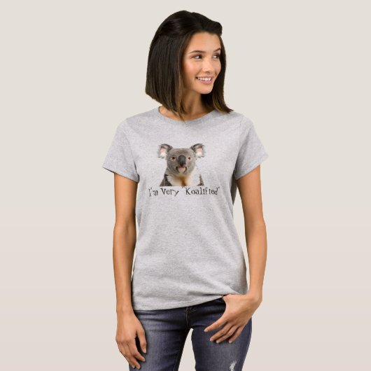 Niedliches Koala-Bärenvogelangebot T-Shirt (Vorne ganz)