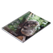 Niedliches Koala Bear Animal Lovers Journal Notizblock (Linke Seite)