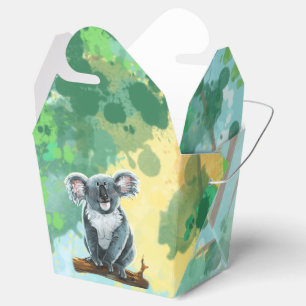 Niedliches Koala Bear Party Center Geschenkschachtel