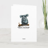 Niedliches Koala Bear Party Center Karte (Rückseite)