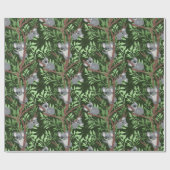 Niedliches Koala Bears Wrapping Paper Geschenkpapier (Flach)