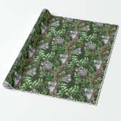 Niedliches Koala Bears Wrapping Paper Geschenkpapier (Ungerollt)