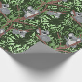 Niedliches Koala Bears Wrapping Paper Geschenkpapier (Ecke)
