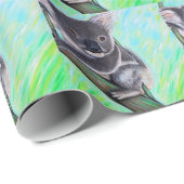 Niedliches Koala-Gemälde Geschenkpapier (Rolleneckpunkt)