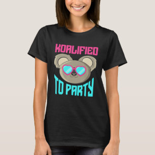 Niedliches Koala Graphic Retro Party Animal Austra T-Shirt