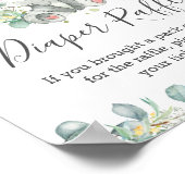 Niedliches Koala Greenery Baby Dusche Windschutzsc Poster (Ecke)