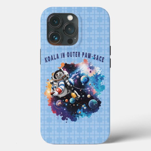 Niedliches Koala im Outer Paw-Sace, Koala Astronau Case-Mate iPhone Hülle (Rückseite)