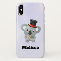 Niedliches Koala in einem Black Top Hat Custom