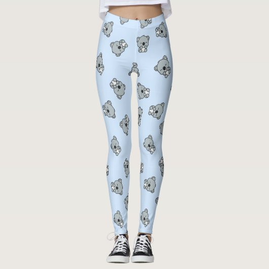 Niedliches Koala-Muster Leggings (Vorderseite)