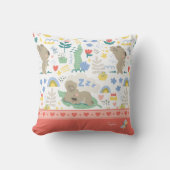 Niedliches Koala-Muster mit kleinem Mädchennamen a Kissen (Vorderseite)