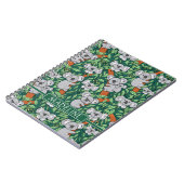 Niedliches Koala-Muster personalisieren Hunter Gre Notizblock (Linke Seite)