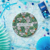 Niedliches Koala Muster Personalisiert Hunter Gree Pappteller (Party)