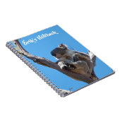 Niedliches Koala Schlafen in einem Baumaustralien Notizblock (Rechte Seite)