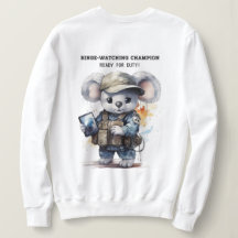 Niedliches Koala White Sweatshirt für BingeWatch L