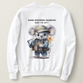 Niedliches Koala White Sweatshirt für BingeWatch L