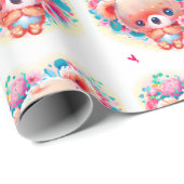 Niedliches koalisches Herz Geschenkpapier (Rolleneckpunkt)