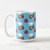 Niedliches Kochen Owl Cartoon Kaffeetasse (Links)