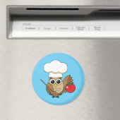 Niedliches Kochen Owl Cartoon Magnet (In Situ (Geschirrspüler))