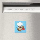 Niedliches Kochen Owl Cartoon Magnet (In Situ (Geschirrspüler))