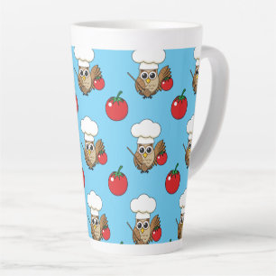 Niedliches Kochen Owl Cartoon Milchtasse