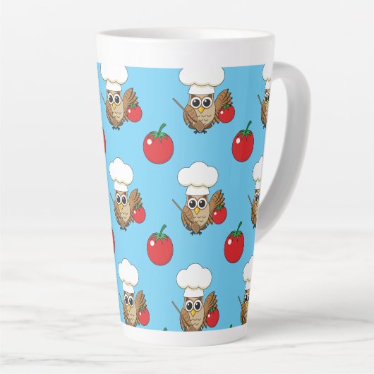 Niedliches Kochen Owl Cartoon Milchtasse (Rechte Ecke)