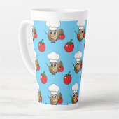 Niedliches Kochen Owl Cartoon Milchtasse (Linke Ecke)