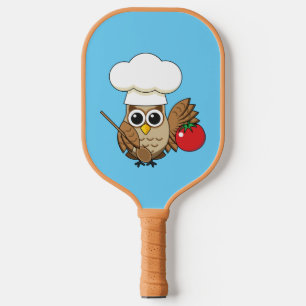 Niedliches Kochen Owl Cartoon Pickleball Schläger