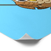 Niedliches Kochen Owl Cartoon Poster (Ecke)